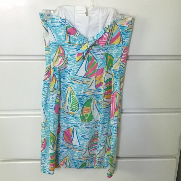 Lilly Pulitzer You Gotta Regatta Strapless Dress - Picture 3 of 5